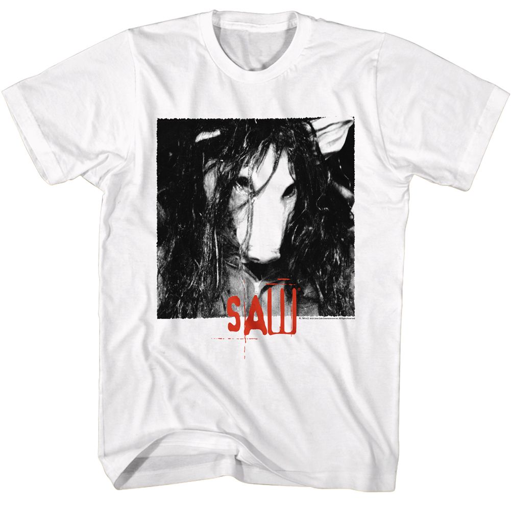 Saw White Adult Short Sleeve Tshirt