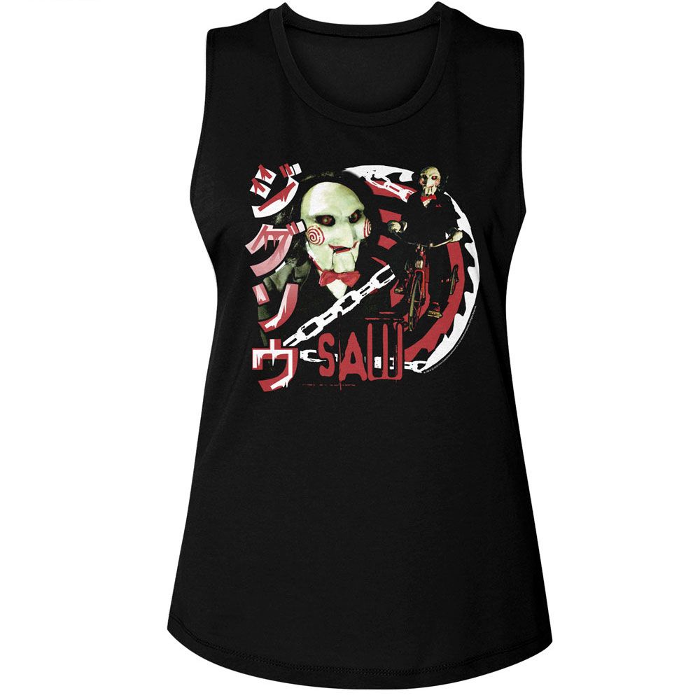 Saw Black Ladies Muscle Tank