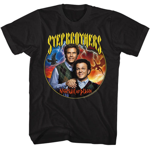 Step Brothers Black Adult Short Sleeve Tshirt