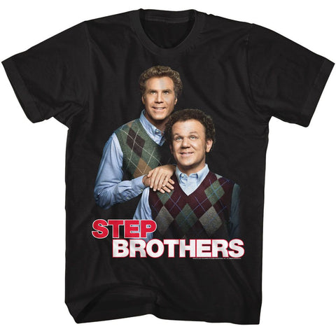 Step Brothers Black Adult Short Sleeve Tshirt