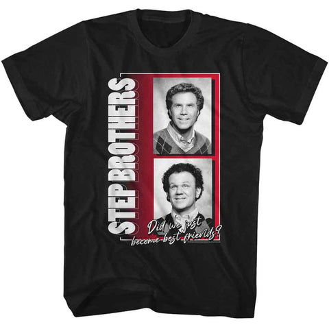 Step Brothers Black Adult Short Sleeve Tshirt