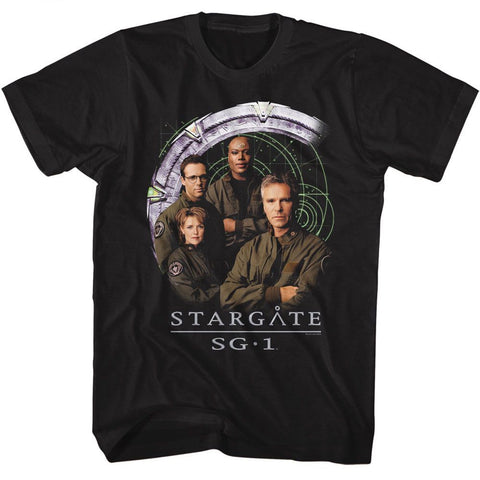 Stargate Black Adult Short Sleeve Tshirt