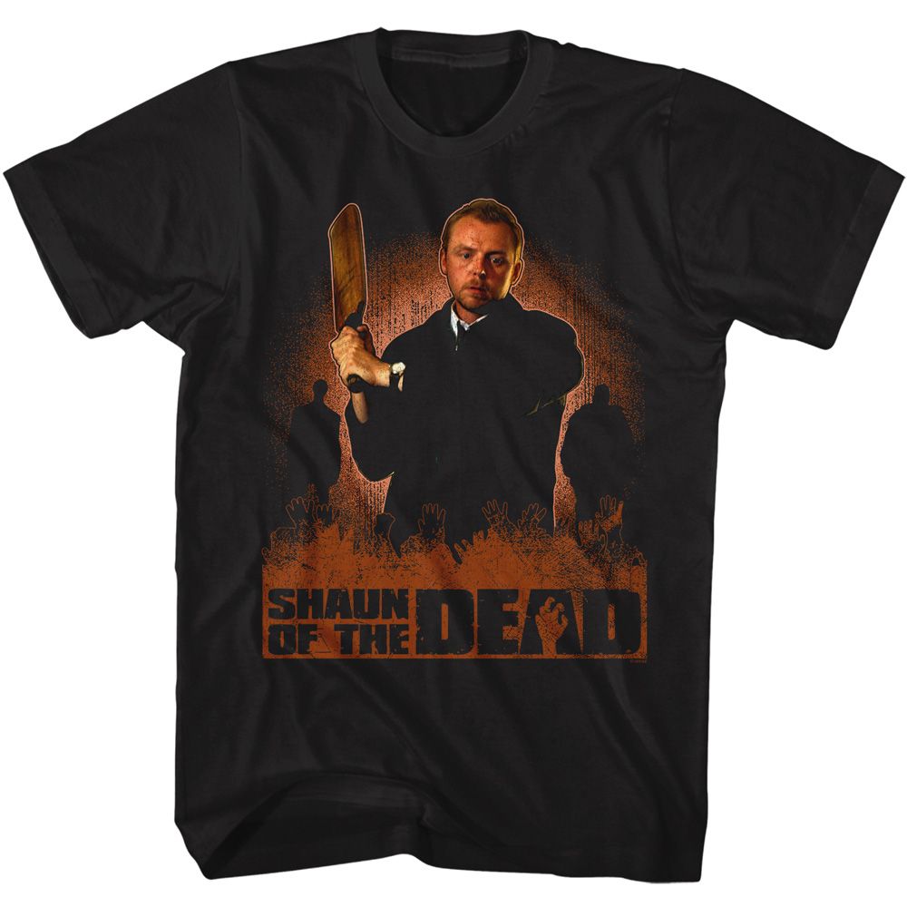 Shaun Of The Dead Black Adult Short Sleeve Tshirt