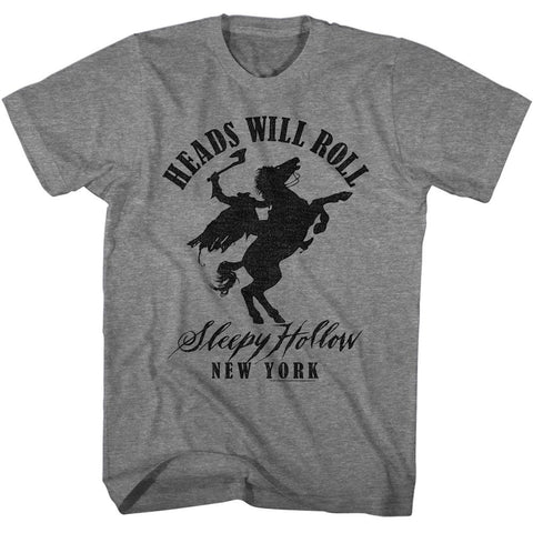 Sleepy Hollow Graphite Heather Adult Short Sleeve Tshirt