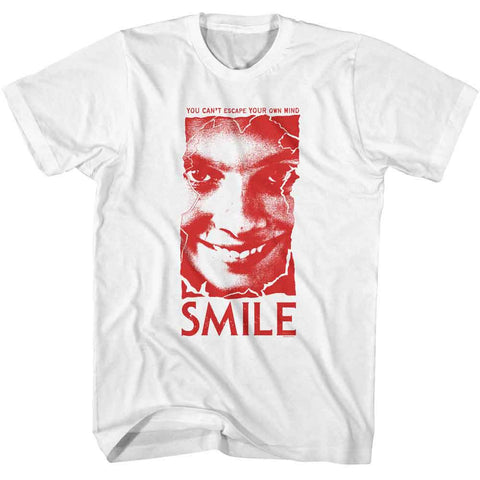 Smile White Adult Short Sleeve Tshirt