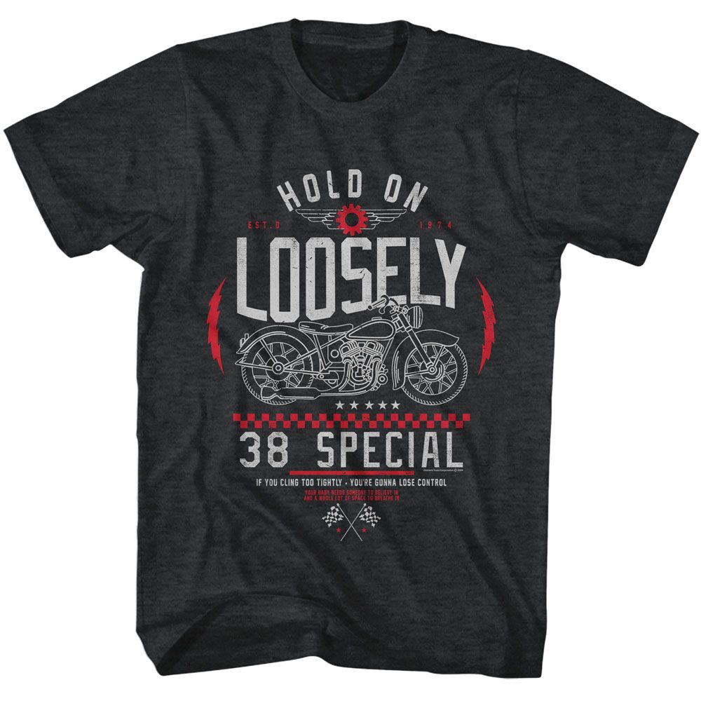 38 Special Black Heather Adult S/S Tshirt
