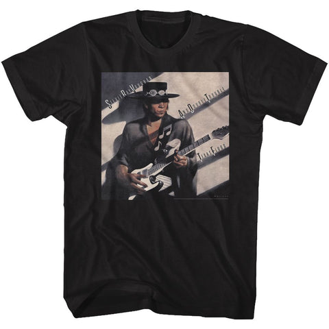 Stevie Ray Vaughan Black Adult S/S Tshirt