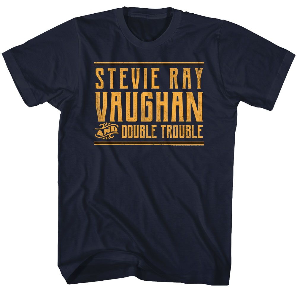 Stevie Ray Vaughan Navy Adult S/S Tshirt