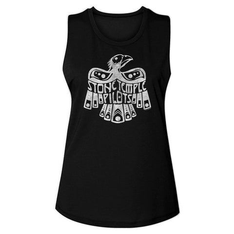 Stone Temple Pilots Black Ladies Muscle Tank