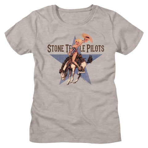 Riding Bronco Ladies Rock Tshirt