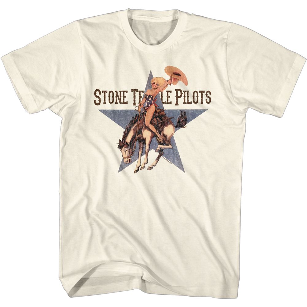 Stone Temple Pilots Natural Adult S/S Tshirt