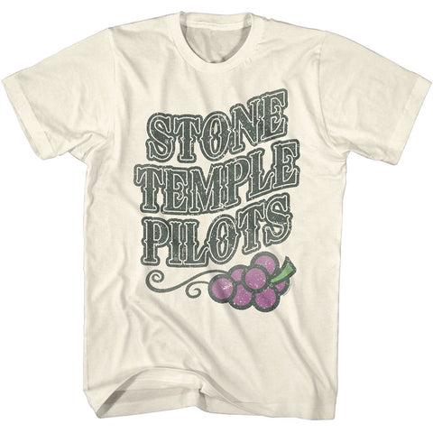 Stone Temple Pilots Natural Adult S/S Tshirt