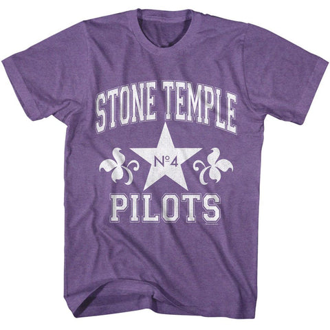 Stone Temple Pilots Purple Heather Adult S/S Tshirt