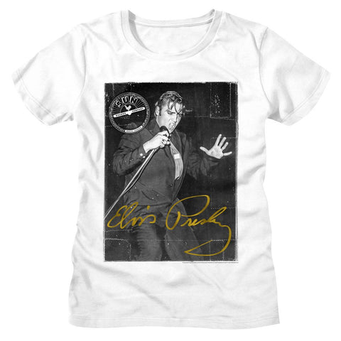 Elvis - Sun Records White Ladies S/S Tshirt
