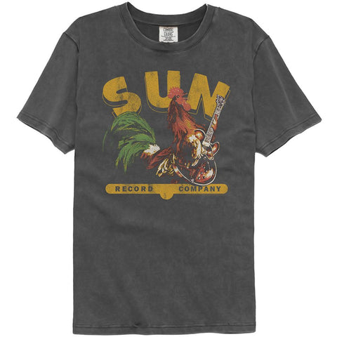 Sun Records Pepper Adult S/S Washed Black Tshirt
