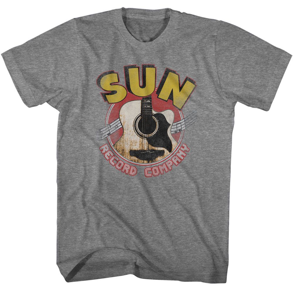 Sun Records Graphite Heather Adult S/S Tshirt