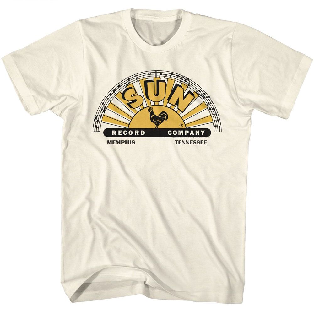 Sun Records Natural Adult S/S Tshirt
