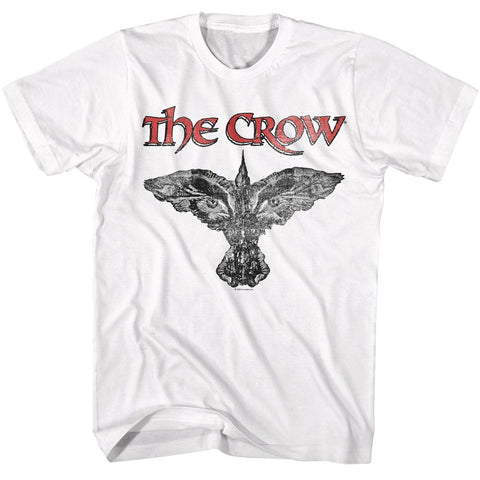 The Crow White Adult Short Sleeve Tshirt