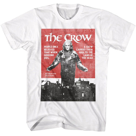 The Crow White Adult Short Sleeve Tshirt
