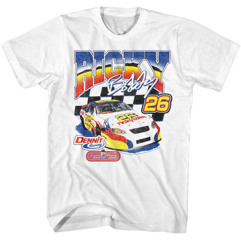 Talladega Nights White Adult Short Sleeve Tshirt