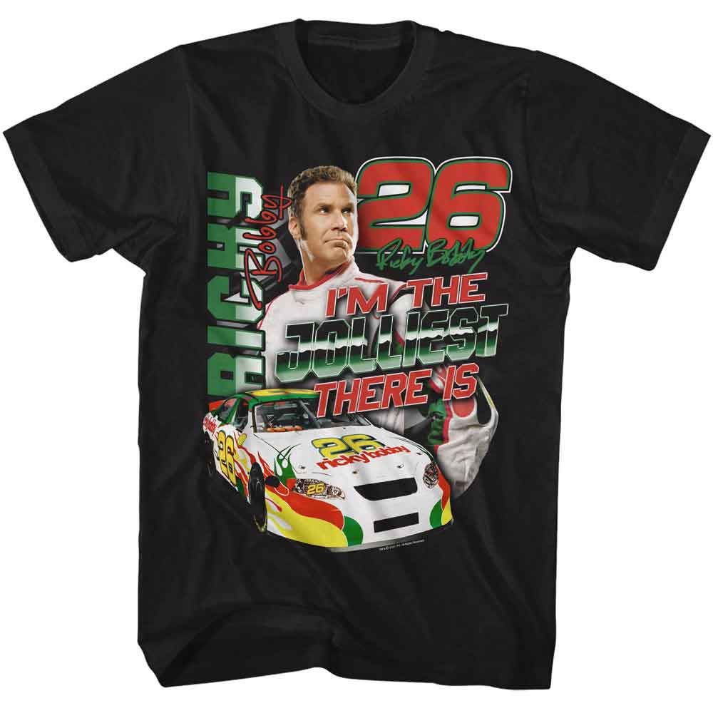 Talladega Nights Black Adult Short Sleeve Tshirt