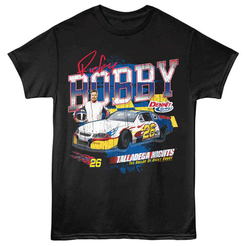 Talladega Nights Black Adult Short Sleeve Tshirt