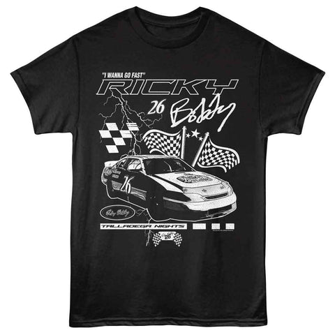 Talladega Nights Black Adult Short Sleeve Tshirt