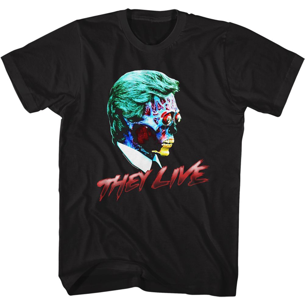 They Live Black Adult Short Sleeve Tshirt