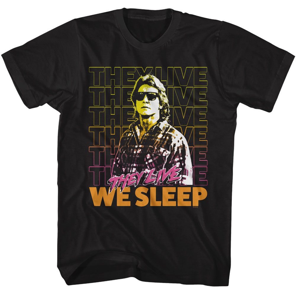 They Live Black Adult Short Sleeve Tshirt