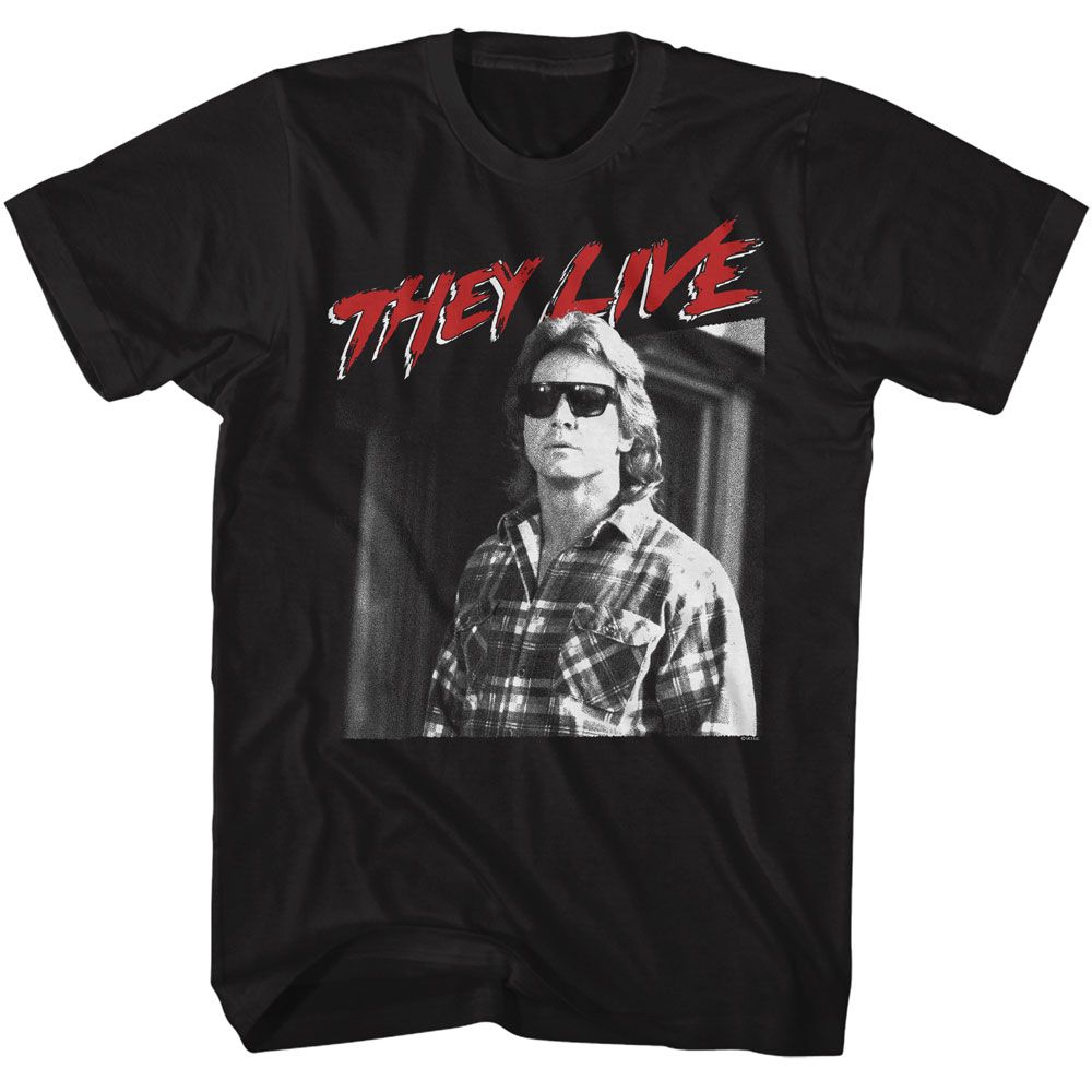 They Live Black Adult Short Sleeve Tshirt