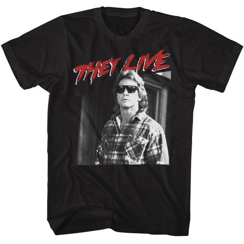 They Live Black Adult Short Sleeve Tshirt