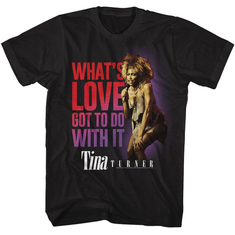 Tina Turner Black Adult S/S Tshirt