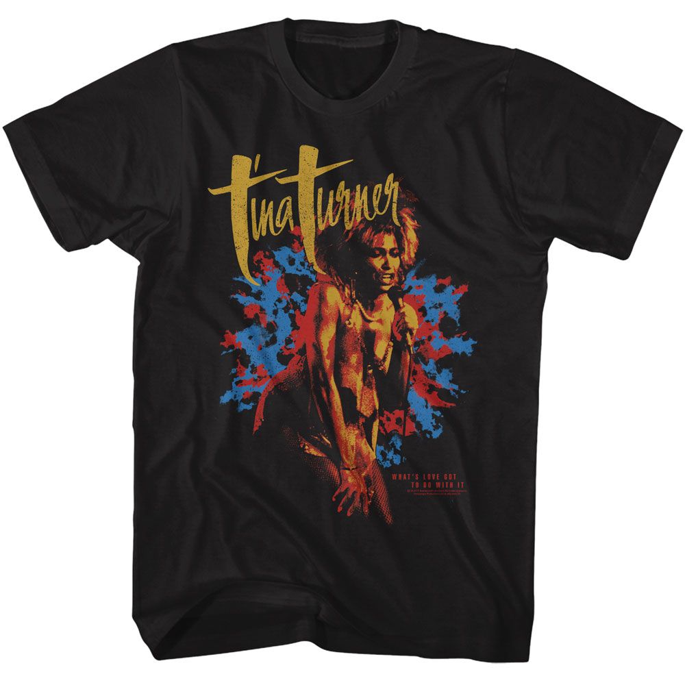 Tina Turner Black Adult S/S Tshirt
