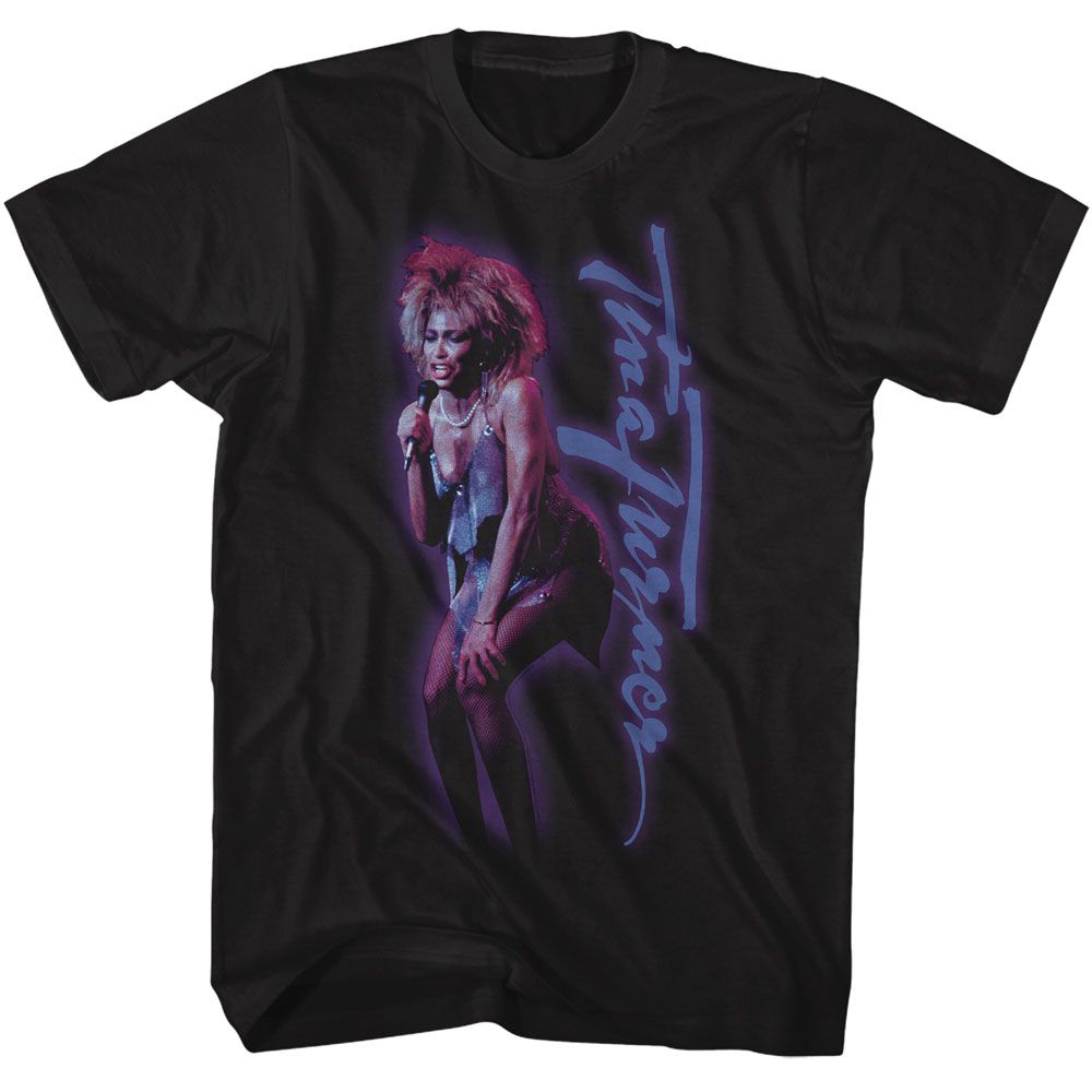 Tina Turner Black Adult S/S Tshirt