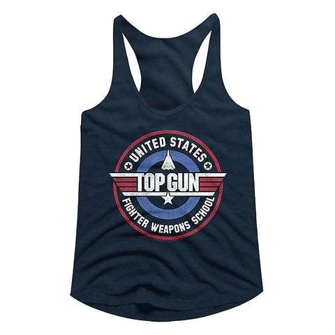 Top Gun Midnight Navy Ladies Racerback