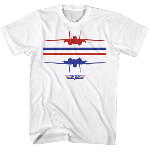 Top Gun White Adult Short Sleeve Tshirt