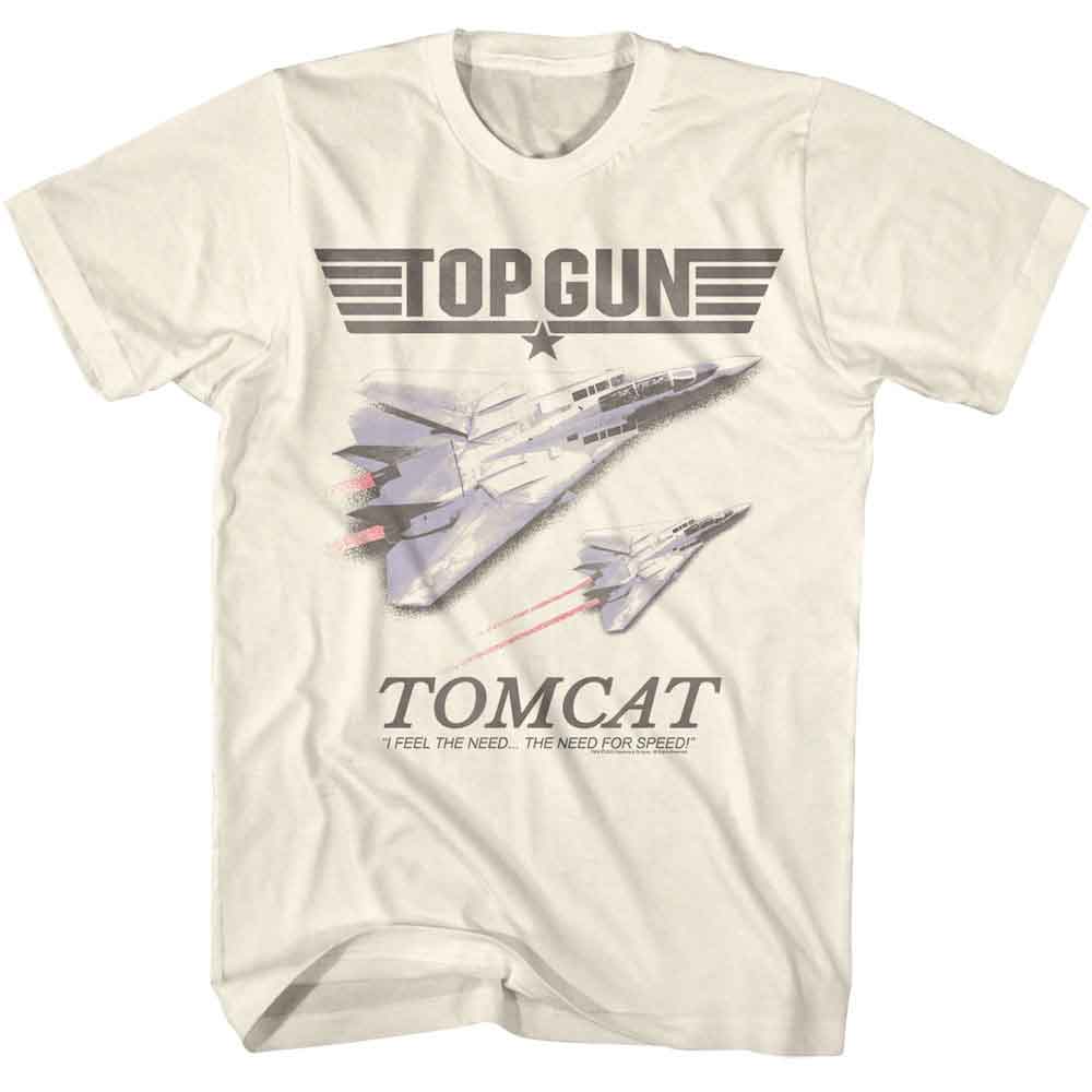 Top Gun Natural Adult Short Sleeve Tshirt
