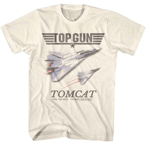 Top Gun Natural Adult Short Sleeve Tshirt