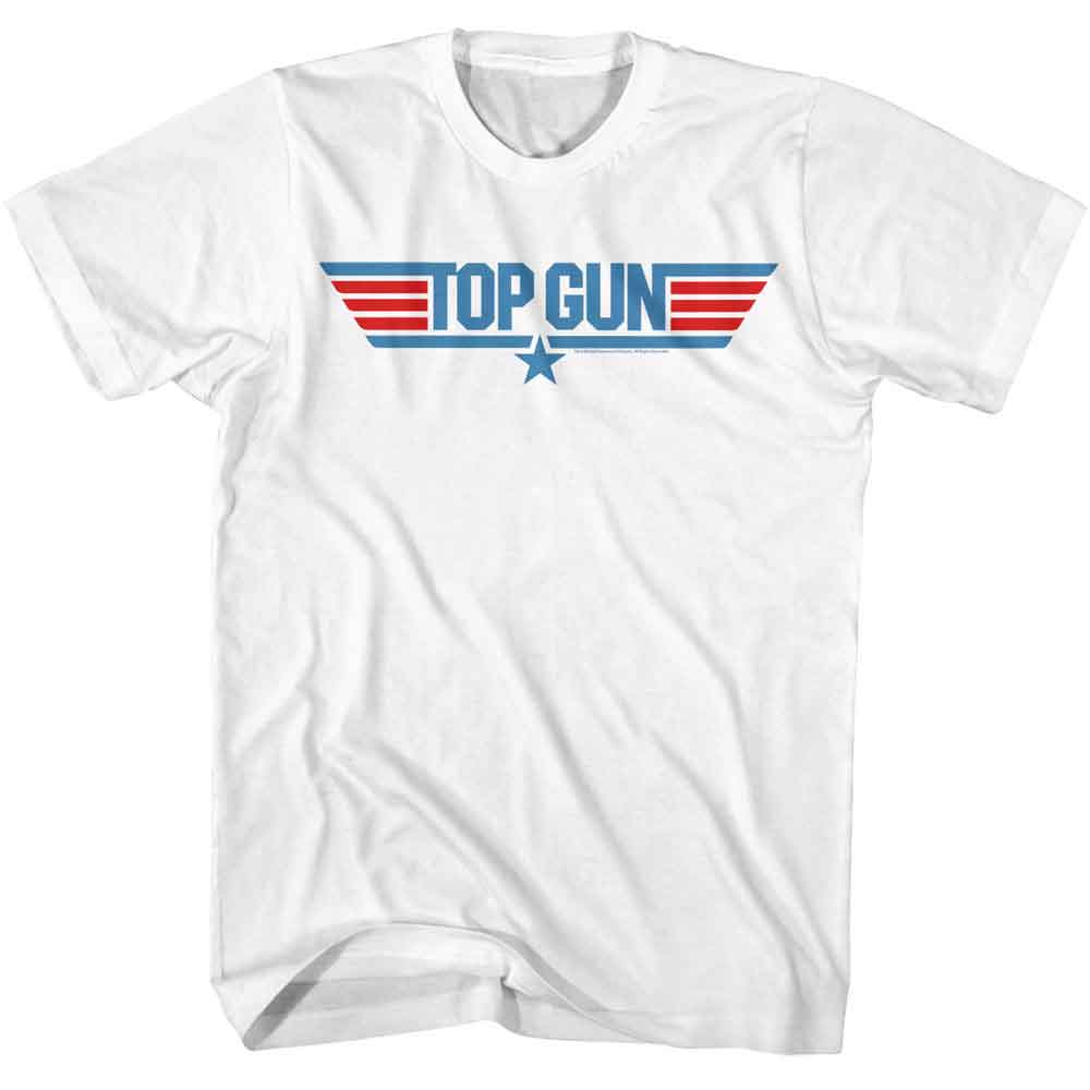 Top Gun White Adult Short Sleeve Tshirt