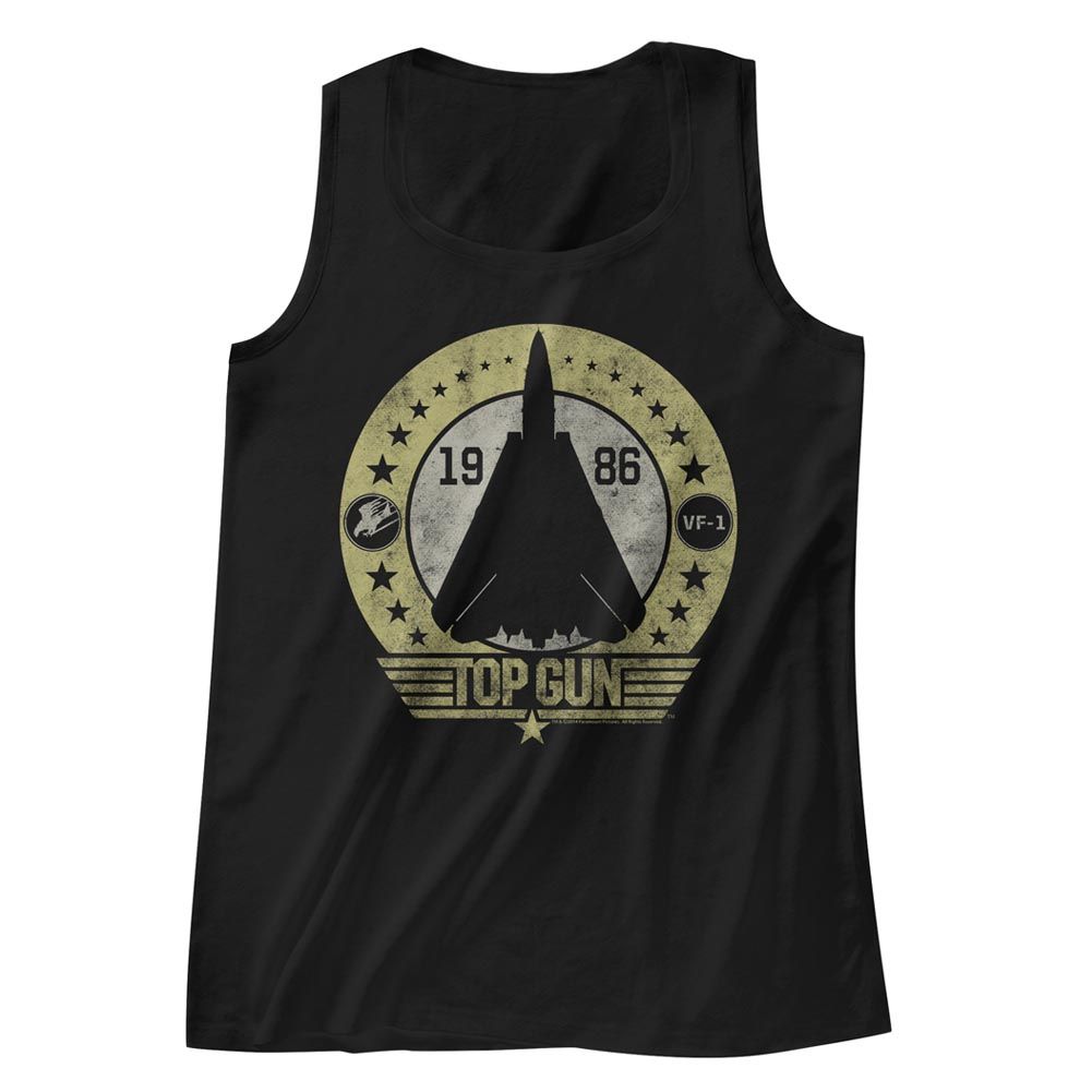 Top Gun Black Adult Tank