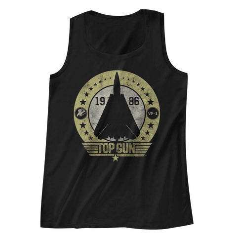Top Gun Black Adult Tank