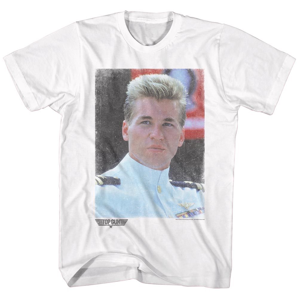 Top Gun White Adult Short Sleeve Tshirt