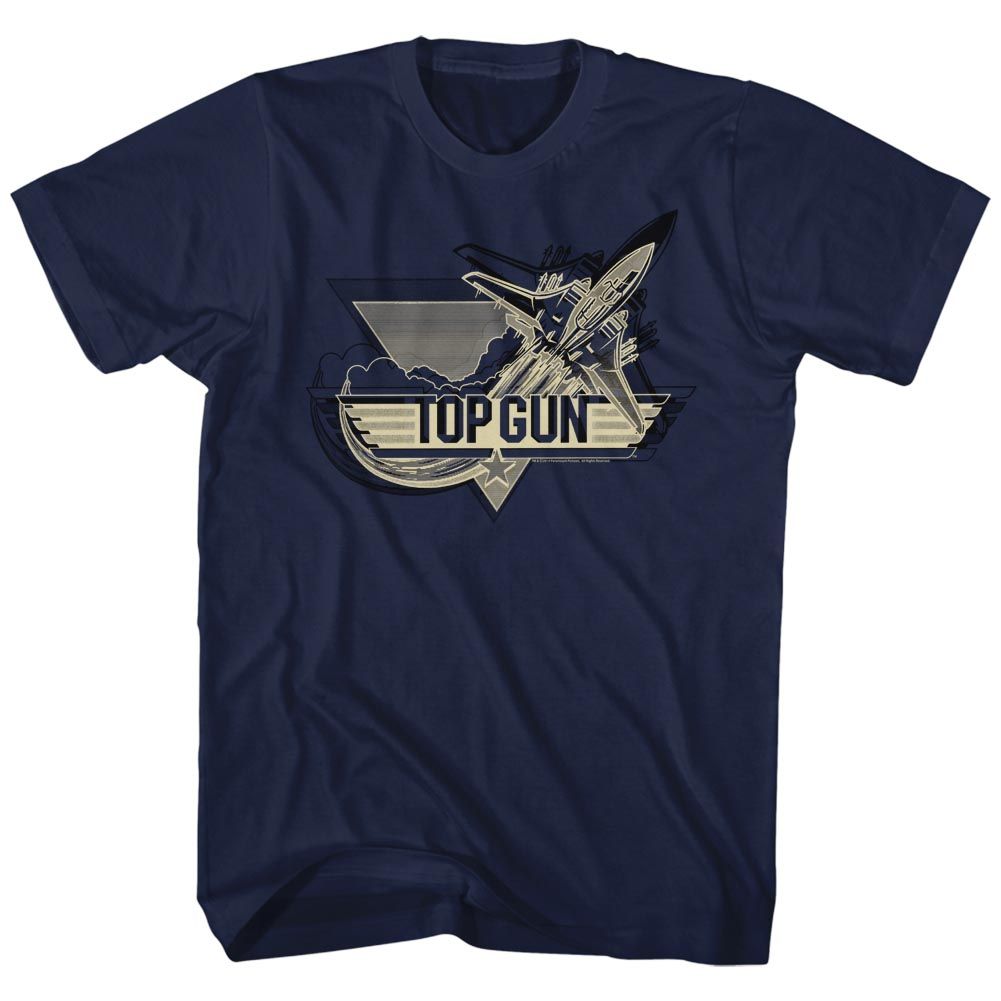 Top Gun Navy Adult Short Sleeve Tshirt