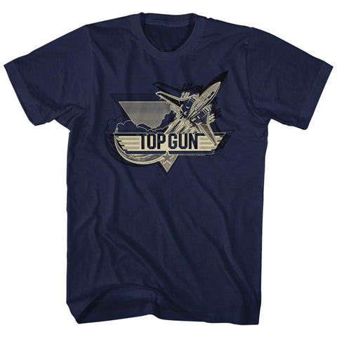 Top Gun Navy Adult Short Sleeve Tshirt