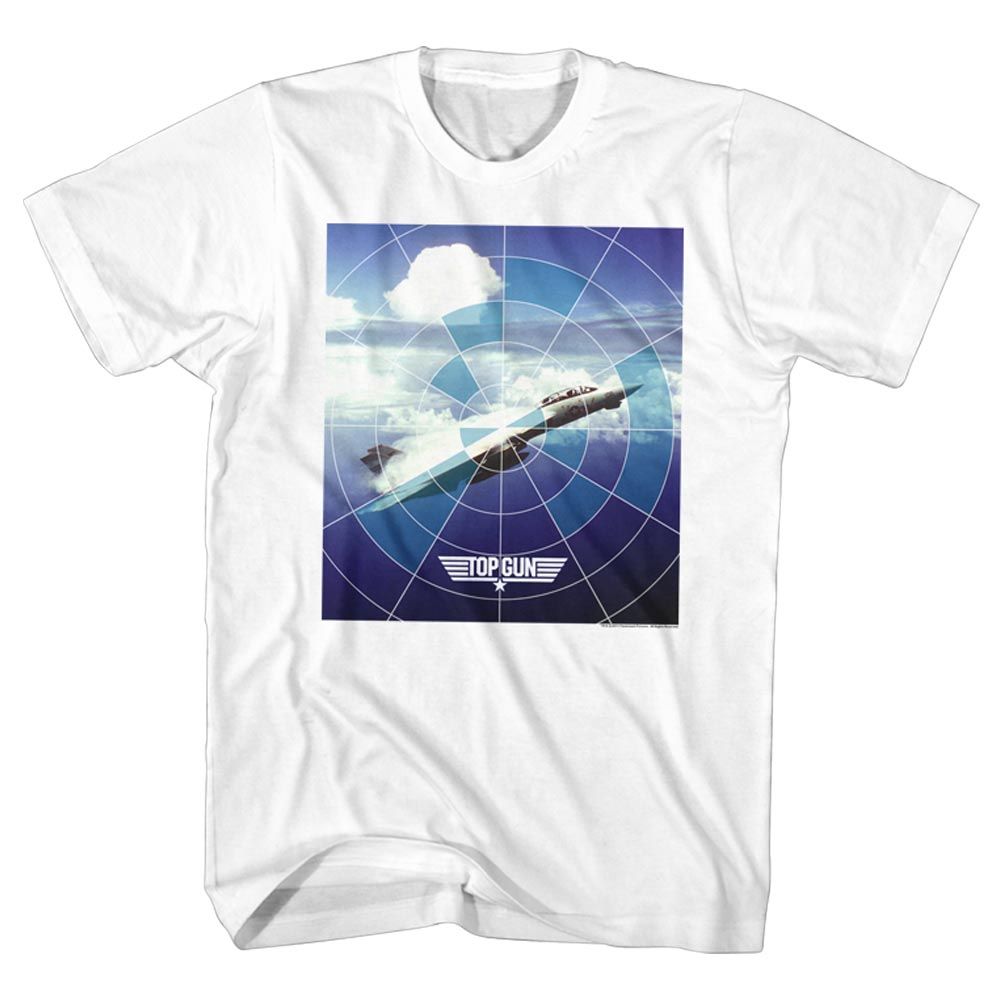 Top Gun White Adult Short Sleeve Tshirt
