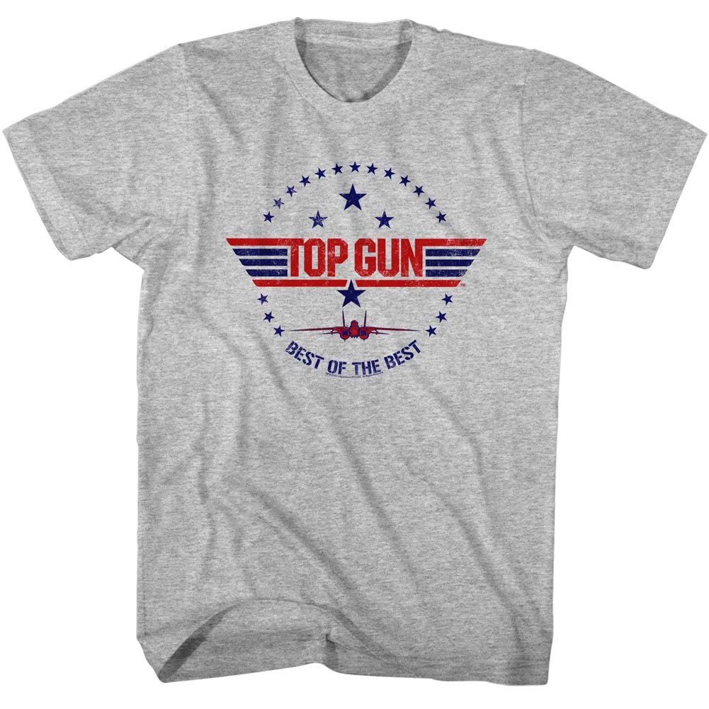 Top Gun Gray Heather Adult Short Sleeve Tshirt