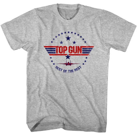 Top Gun Gray Heather Adult Short Sleeve Tshirt