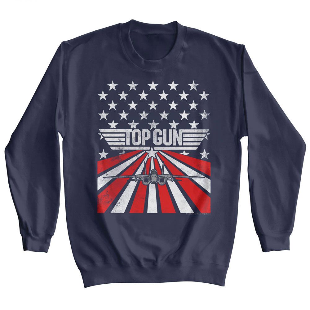 Top Gun Navy Adult Long Sleeve Sweatshirt