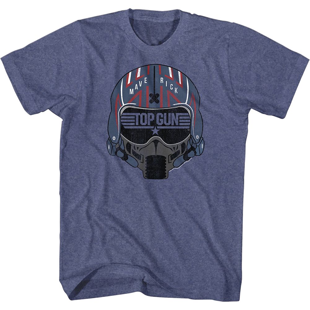 Top Gun Indigo Heather Adult Short Sleeve Tshirt