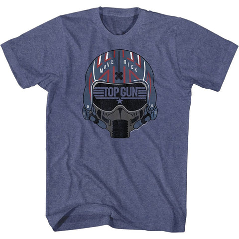 Top Gun Indigo Heather Adult Short Sleeve Tshirt